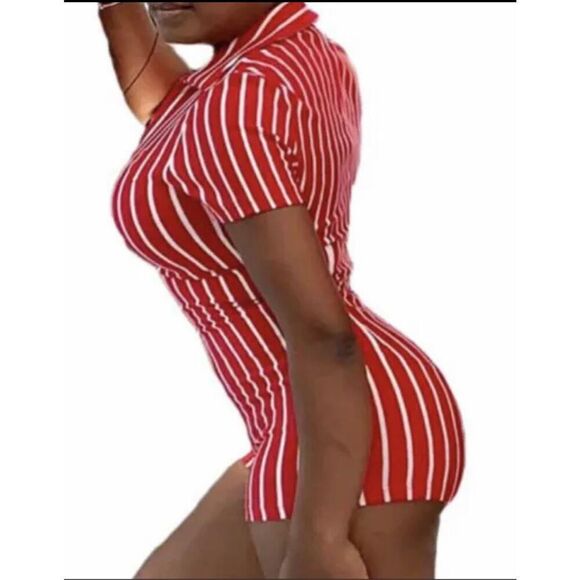 Striped Romper Suit - Picture 2 of 9